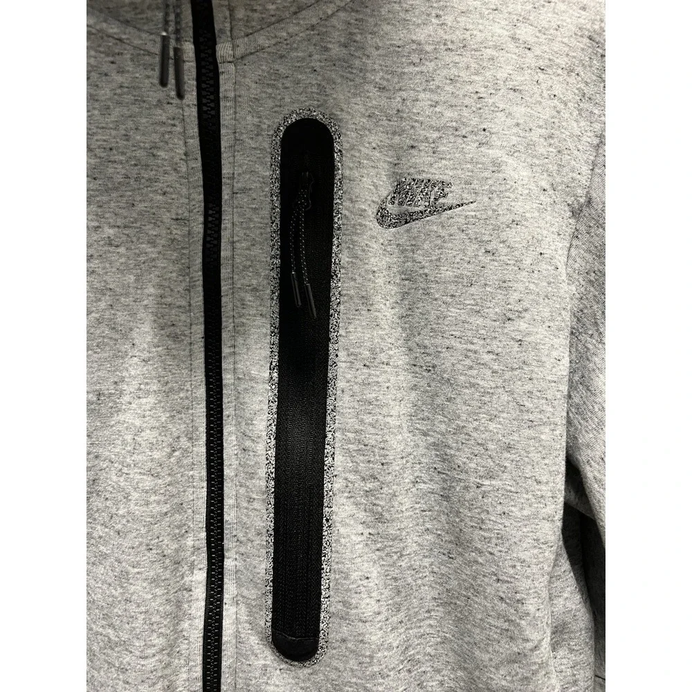 Nike Tech‎ Fleece NSW Hoodie Mens Medium Heather/black Performance Knit